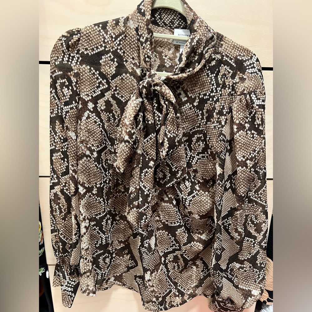 Altuzarra for Target snake print blouse size M